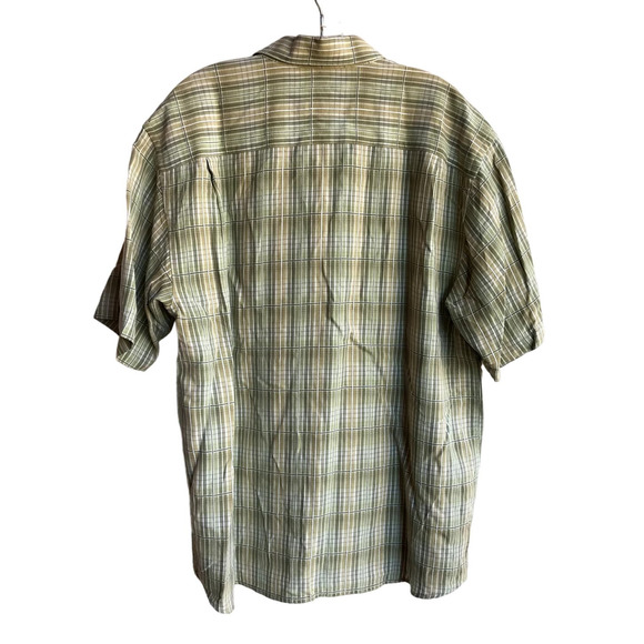 Tommy Bahama Mens Short Sleeve Button Down Shirt Green Tencel size L - Picture 3 of 6